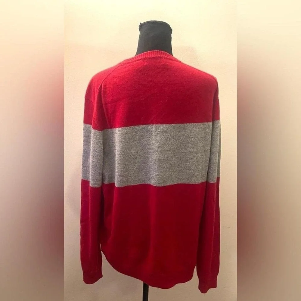Calvin Klein- Red and Gray Men's Sweater‎ Size XL